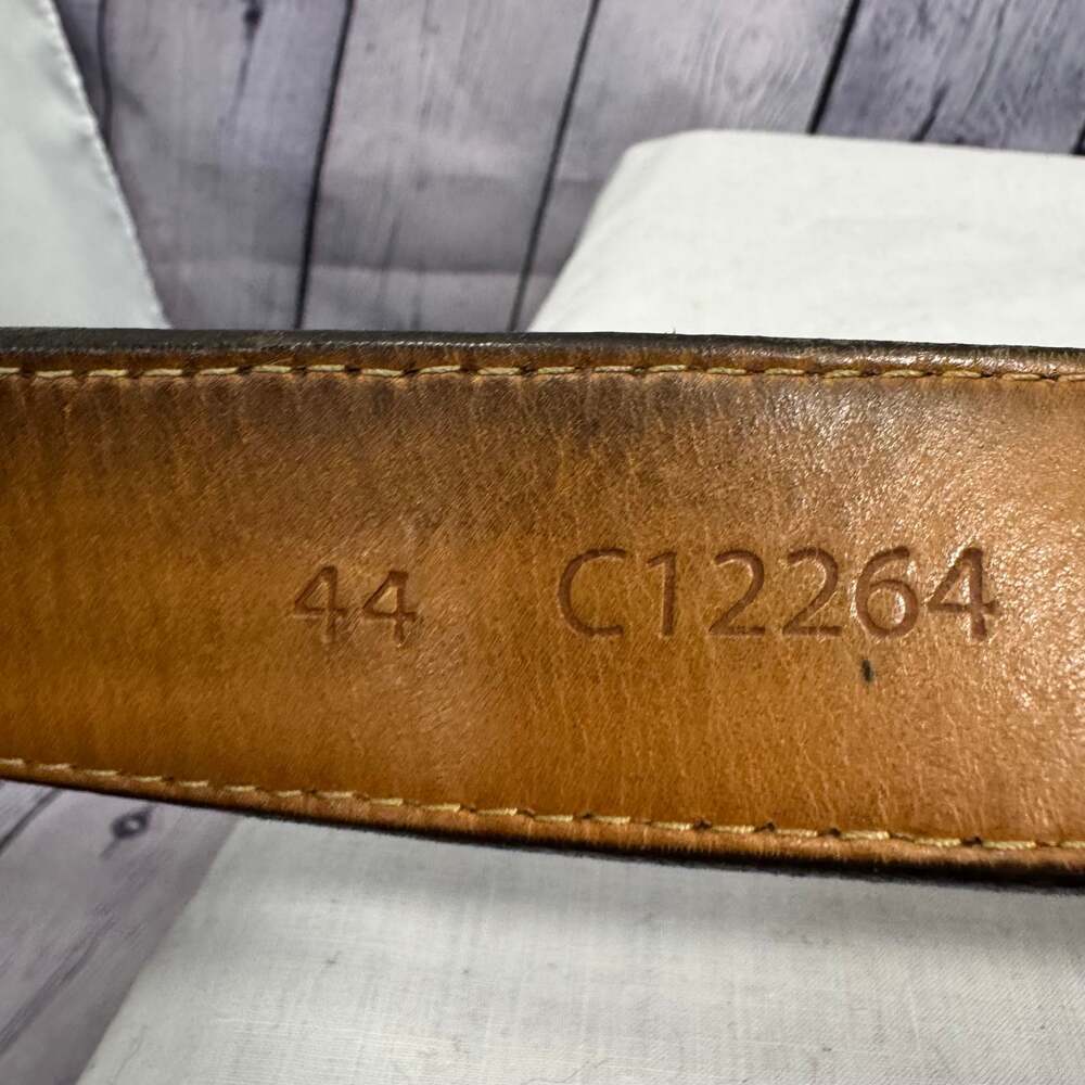Justin Men's Bronco Basketweave Leather Belt Brown - Picture 8 of 8